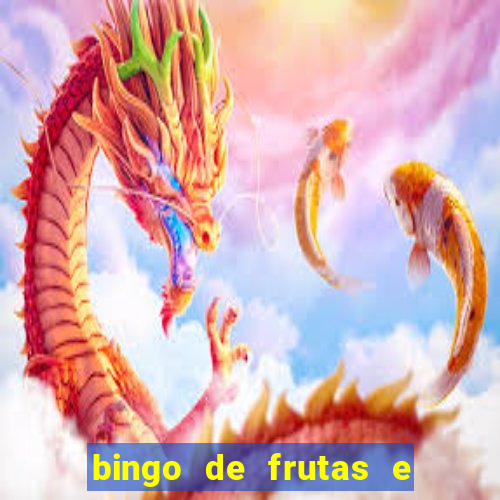 bingo de frutas e legumes para imprimir